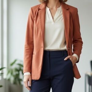 Nine West, Burnt Orange Blazer, Size Medium (Pre-loved)